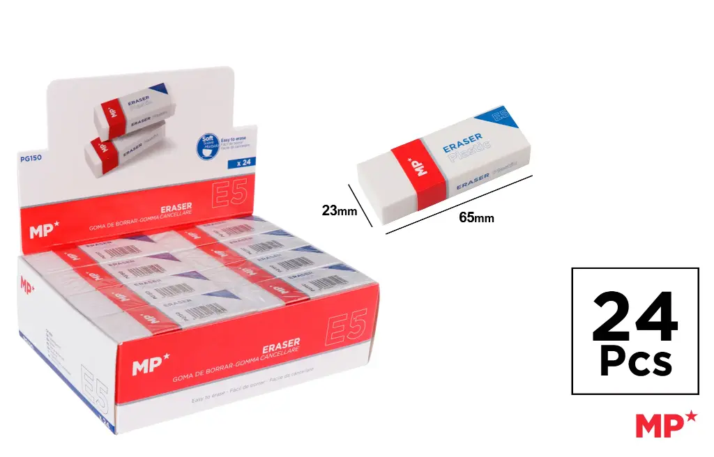 MP Gomma da Cancellare 65x23mm Bianca