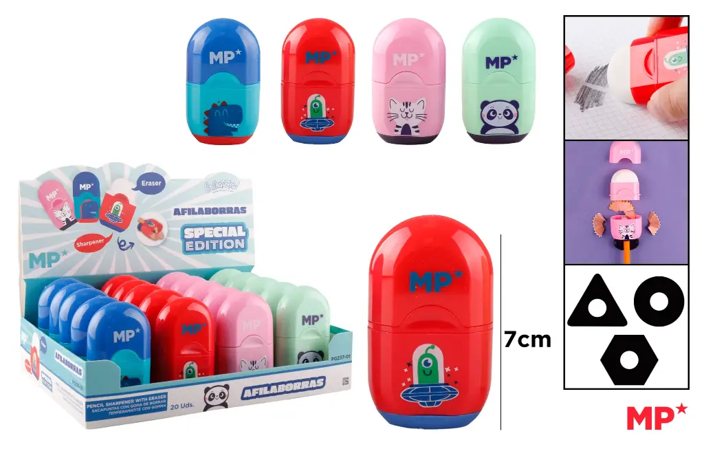 MP Temperamatite con Contenitore e Gomma