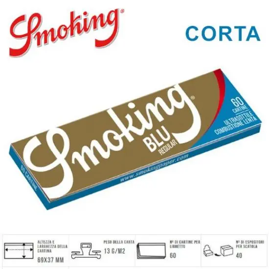 Smoking Blue Cartina Ultra Sottile