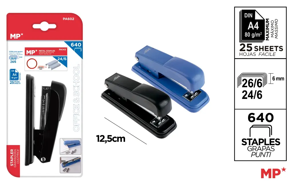 MP PINZATRICE 24/6 COL. ASS. +