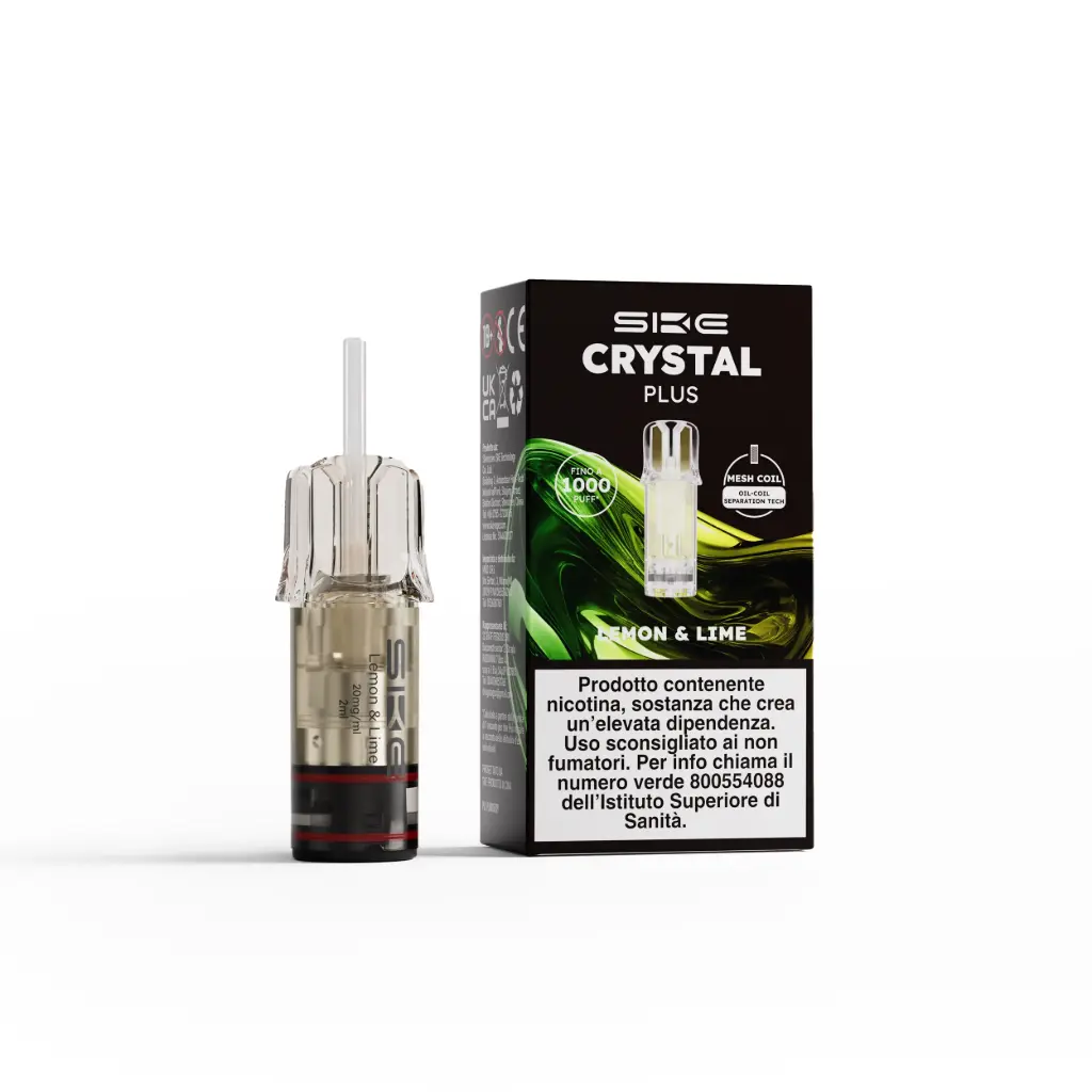 [12]SKE Crystal Plus Pod ( Lemon & Lime )2ml, Nicotina 20mg/ml