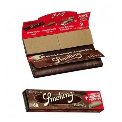 Smoking Brown Cartina King Size + Tips