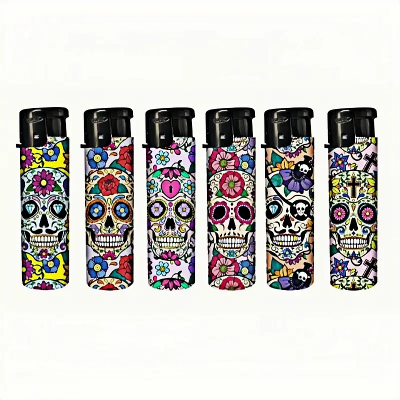 CONEY accendini elettronici ovali jet flame blu ricaricabili la catrina misti