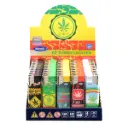 Atomic Electronic Lighter F2 Turbo Flame Refillable Green Leaf