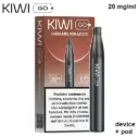 KIWI GO + STARTER KIT (Tabacco al Caramello/Caramel Tobacco) 2ml, Nicotina 20mg/ml