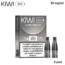 KIWI GO + POD (Tabacco Classico/Classic Tobacco) 2ml, Nicotina 20mg/ml - 2 pezzi